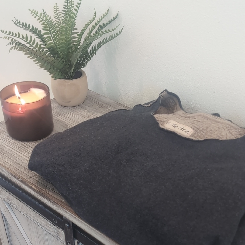 We The Free Cozy Charcoal Sweater